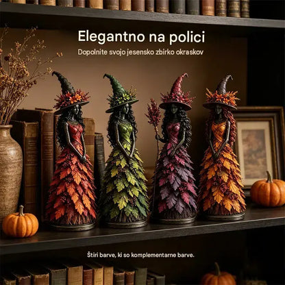 🧙‍♀️ Očarljiva jesenska figurica čarovnice