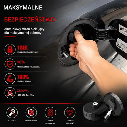 🚗🔒Wytrzymały korek wlewu paliwa zamykany na klucz