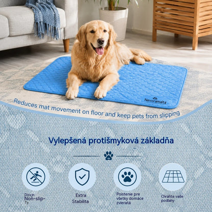 📢 50% sleva 🔥! Chladící podložka pro domácí zvířata (bez nutnosti plnění vodou) 🧊 — Vyrobena z prodyšné oxfordské látky; vhodná do všech typů pelíšků nebo přepravek pro domácí zvířata.