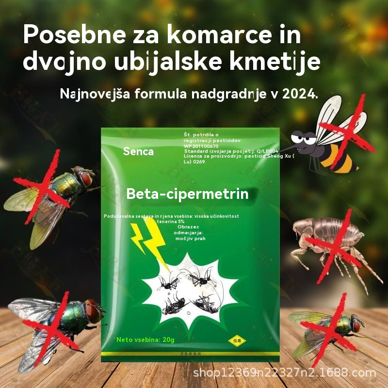 🦟【5 vrečk】❤️Posebej zasnovano za uničevanje komarjev in muh na kmetijah, eno pakiranje ubije bolhe/kobilice/ščurke/muhe/komarje!