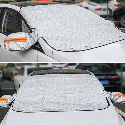 💥【Časovo obmedzená ponuka】🔥Slnečná clona/snehová pokrývka na čelné sklo auta. Vhodná pre sedan, SUV atď. Celoročné použitie.