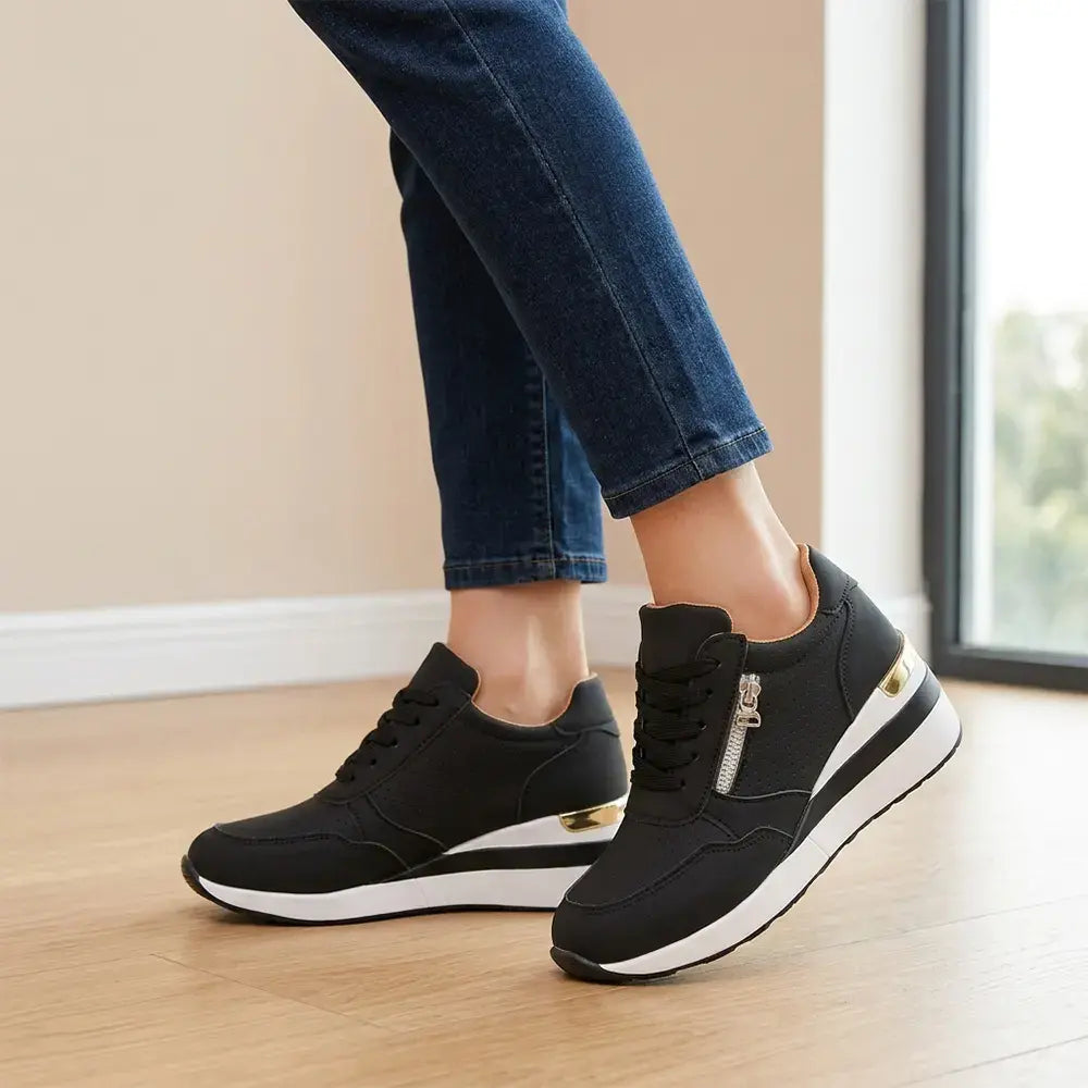 👟【36-43】Plus size bebújós éktalpú tornacipők – Könnyű, mindennapi platformcipők – Kényelmes cipők sétáláshoz és testmozgáshoz