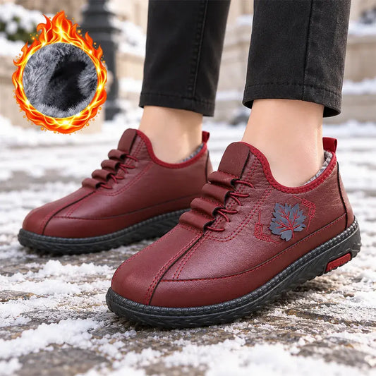 【35–41】Hřejivé boty s motivem javorového listu! Udrží vaše nohy v teple i v zimě! ❄️🍁✨