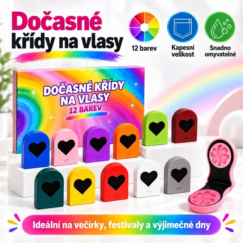🌈🪮 Kompakt púderes hajfesték 12 árnyalatban a gyors hajfestéshez