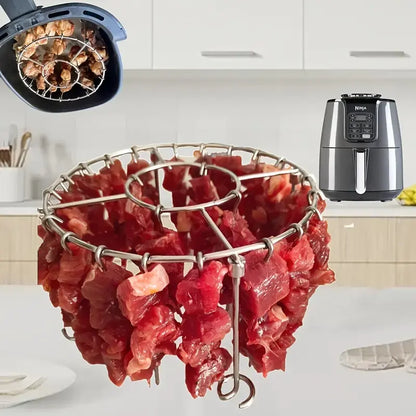 【💥1 darab 8900 Ft】🍢🍖🍗 304-es rozsdamentes acél grillsütő 24 nyárssal légkeveréses sütőhöz