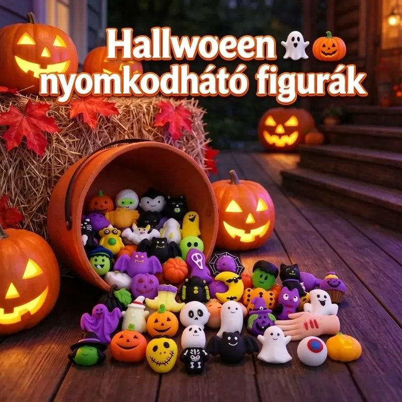 50 darab 9500 Ft🎃Halloween témájú empanada alakú stresszoldók, imádnivaló tökös szellem empanadák.
