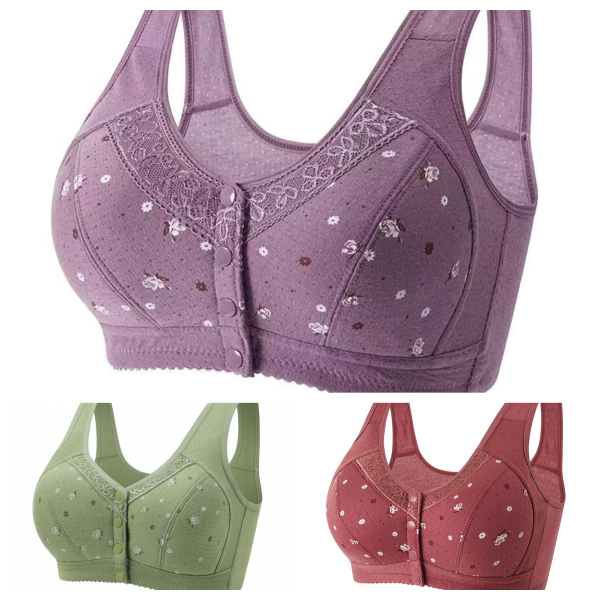 🎀🌟【Set od 3 komada】👙 【45–100 kg】Novi udobni čipkasti grudnjak (popust od 45 %)
