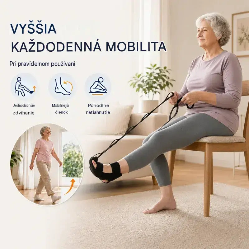 【2 ks】Naťahovací pás a strečing väzov na jogu a fitness – priedušný a nastaviteľný popruh na členky a chodidlá, regeneráciu a flexibilitu