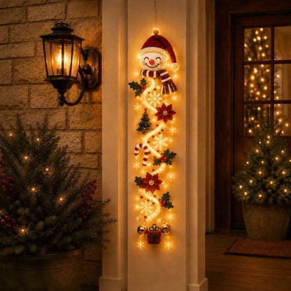 🎄🎃Zadnji dan! 🎅Izkoristite 49 % popusta na osvetljene božične okraske za vrata!