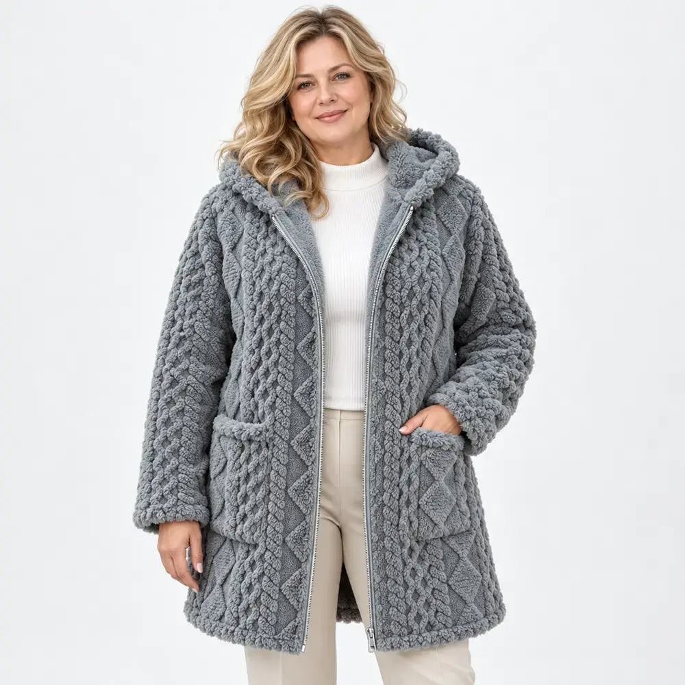 ❄️Kapucnis téli kabát, kényelmes bő szabásban