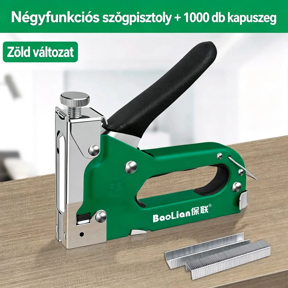🔩💥 4 az 1-ben szegezőpisztoly: Időt és energiát takarít meg a bútorok felszerelése és rögzítése során.