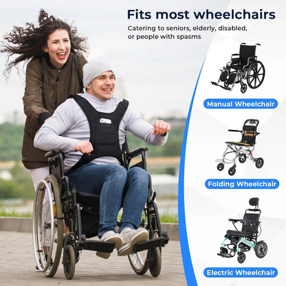♿ Kerekesszékes biztonsági öv időseknek – gyorszáras biztonsági öv, könnyen rögzíthető a legtöbb kerekesszékhez 🛡️✨