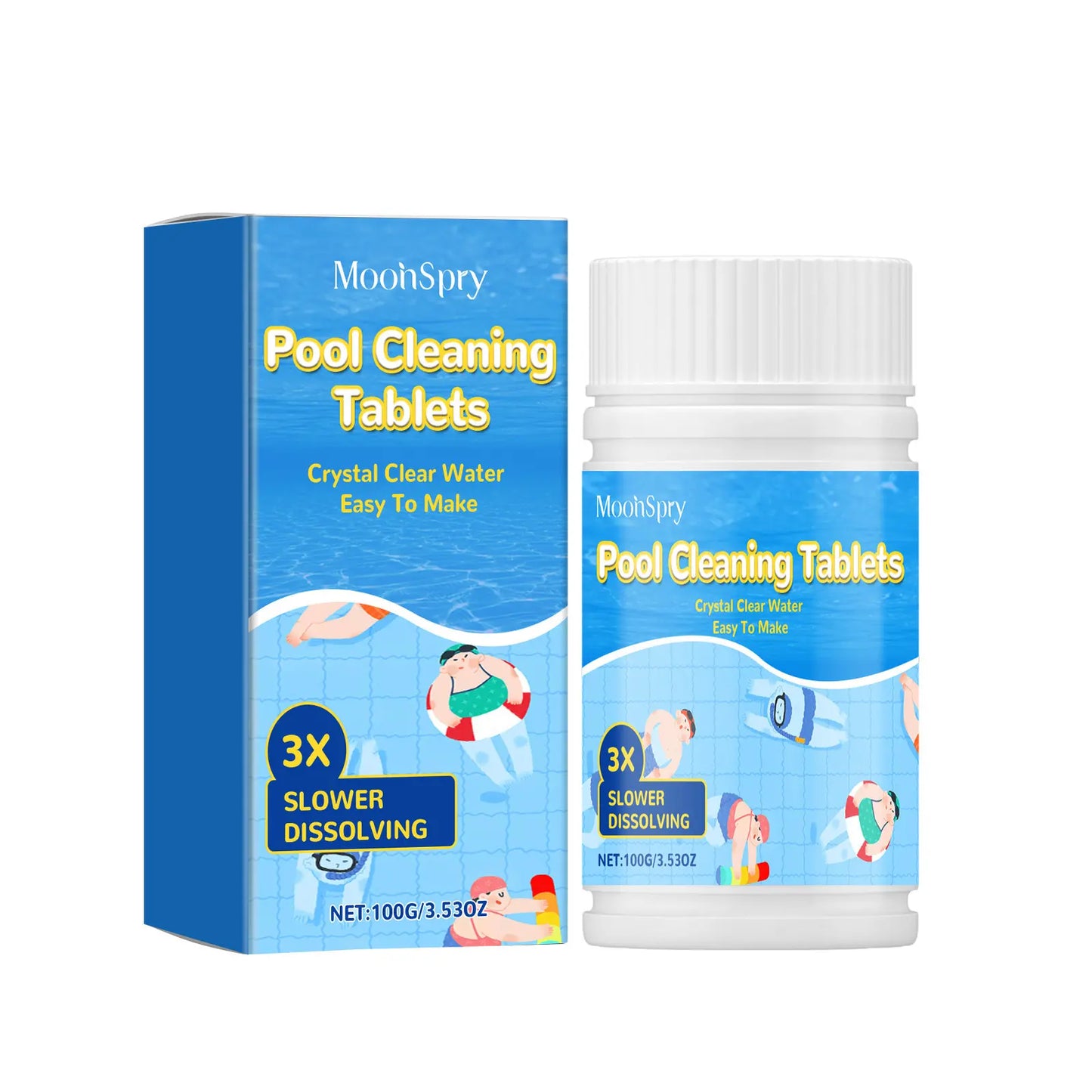 Compre 1 y obtenga 1 gratis（2 botella）Pastillas efervescentes para la limpieza de piscinas