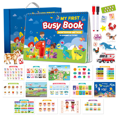 Montessori kniha aktivít pre deti – hravé učenie a raný vývoj