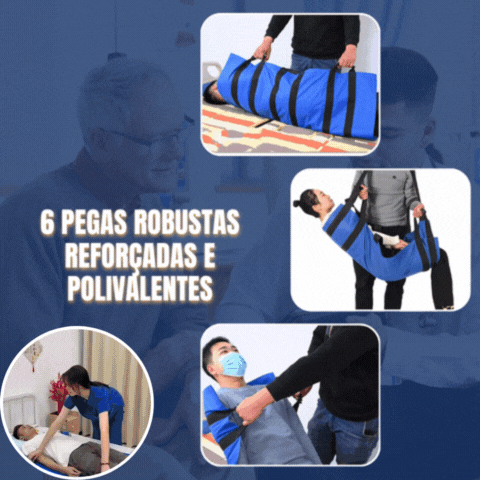🚑🧑‍⚕️Přenosný popruh pro přenášení pacientů se 6 zesílenými rukojeťmi – ideální pro seniory a osoby s omezenou pohyblivostí