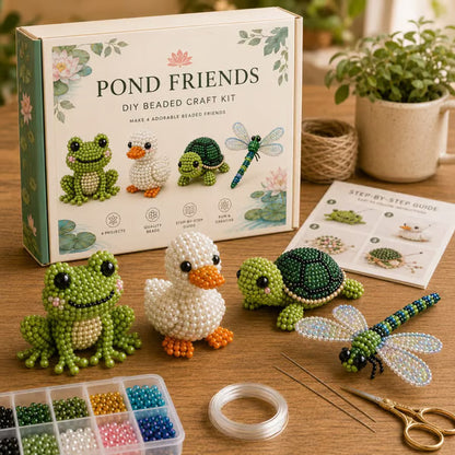 🧸🪡 Pequeño kit para hacer animales de cuentas en 3D: un kit para que tú mismo hagas animales de cuentas.