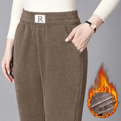 🩰👖 Nova hit ponuda--S popustom.【S-3XL】2026 jesensko-zimske ženske baršunaste ležerne hlače visokog struka