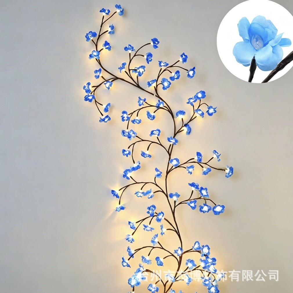 ✨ Flexibilní LED světla ve tvaru vinné révy a květin: ozdobte si domov magickou a teplou atmosférou 🦋💡