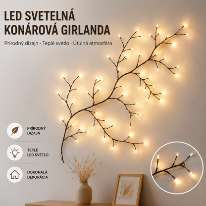 ✨ Jedinečne navrhnuté LED svetlá v tvare viniča a kvetov: Vytvorte si doma rozprávkovú a hrejivú atmosféru 🦋💡
