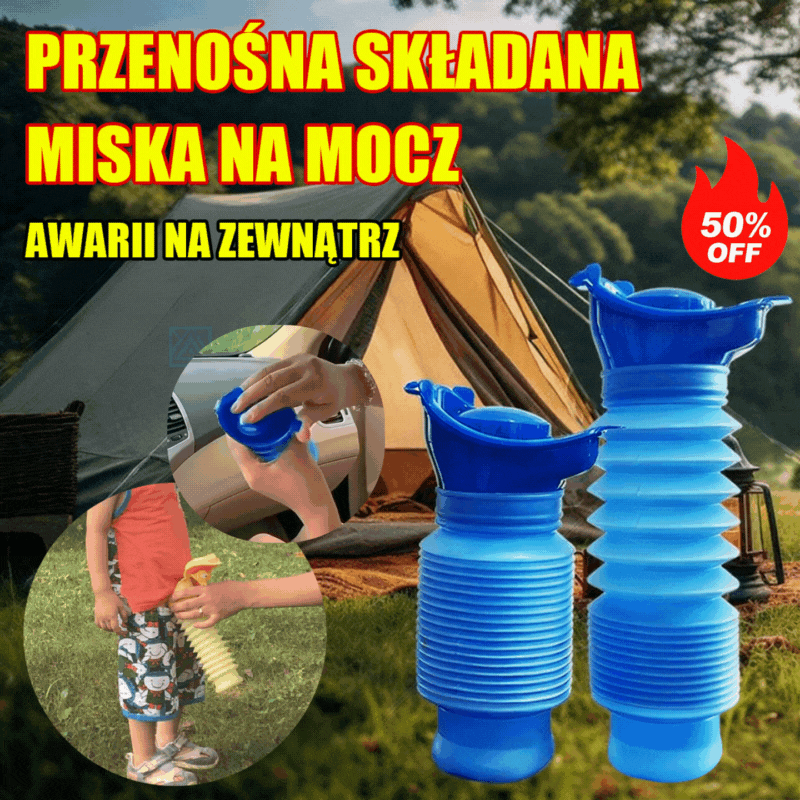 🔥【Kup 1, otrzymaj 1 gratis】Przenośny składany pisuar dla mężczyzn, kobiet, dzieci i osób starszych - pisuary wielokrotnego użytku
