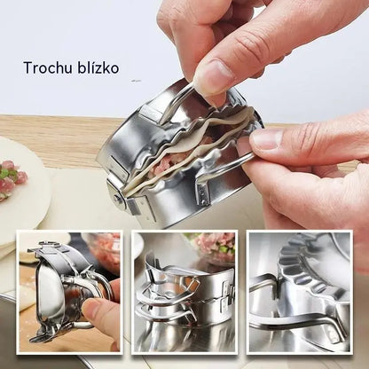 🥟Vykrajovač (8,5 cm) + forma na pirohy (8,5 cm)✨ Domáce pirohy s dokonalým vzhľadom hotové za pár minút!✨ Nerezová oceľ vhodná na styk s potravinami