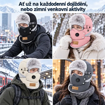 🧢👍 Meleg kerékpáros sapka hideg időre – szélálló, fülvédővel