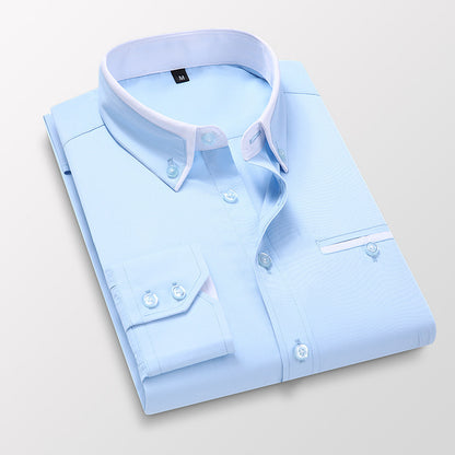 【M-5XL】 Nowa, oddychająca koszula biznesowa męska w stylu casual