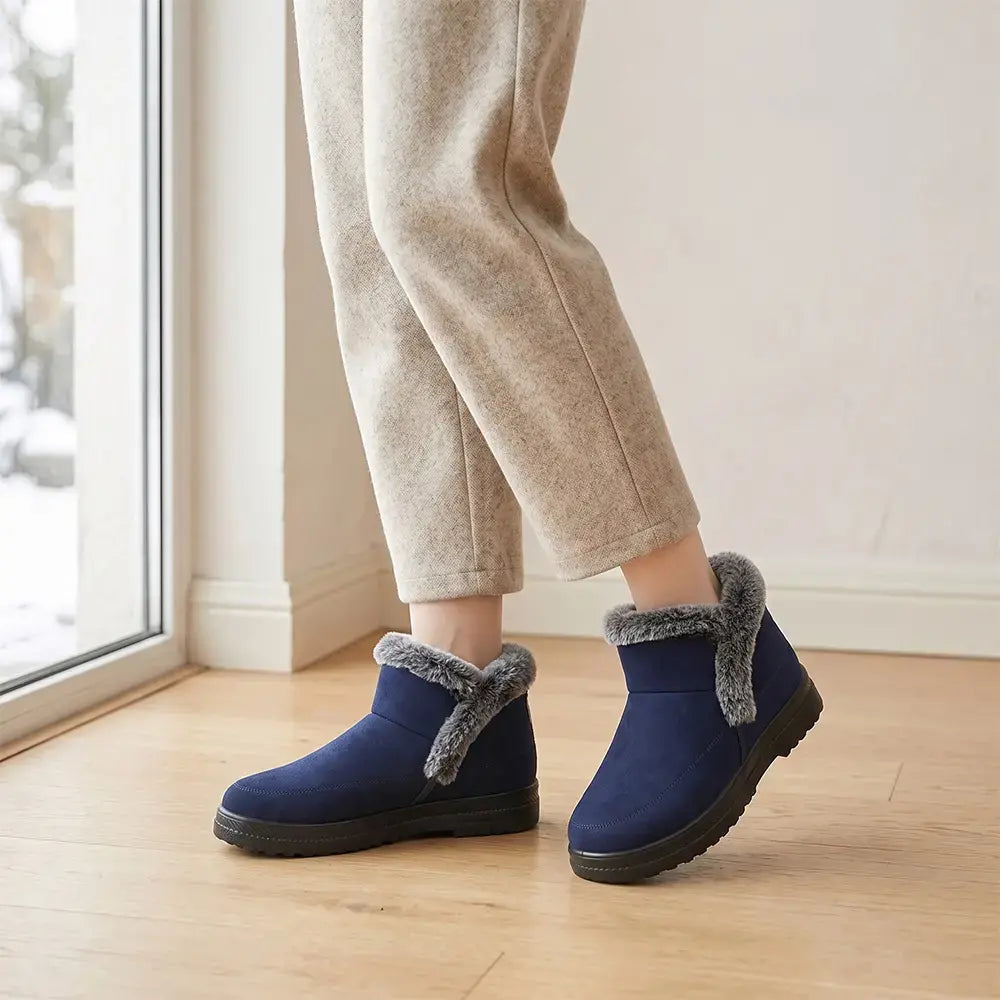 👢【36-43】✨Belebújós szőrme szegélyes női hótaposó😍