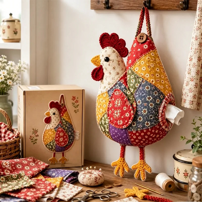 🐔Állatmotívumos papírzsebkendő-tartó varrókészlet