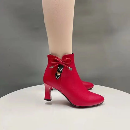 👢🔥【34-41】2026-ös őszi-téli új női divatcsizma puha, oldalsó cipzárral
