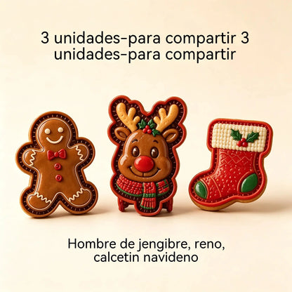 ⌛ 🥧🎄Mini karácsonyi tortaforma-kollekció 9 dizájnnal | 🫎Újrafelhasználható dombornyomott formák részletes karácsonyi torták készítéséhez Mikulás, hóember, rénszarvas és karácsonyfa formájában⛄