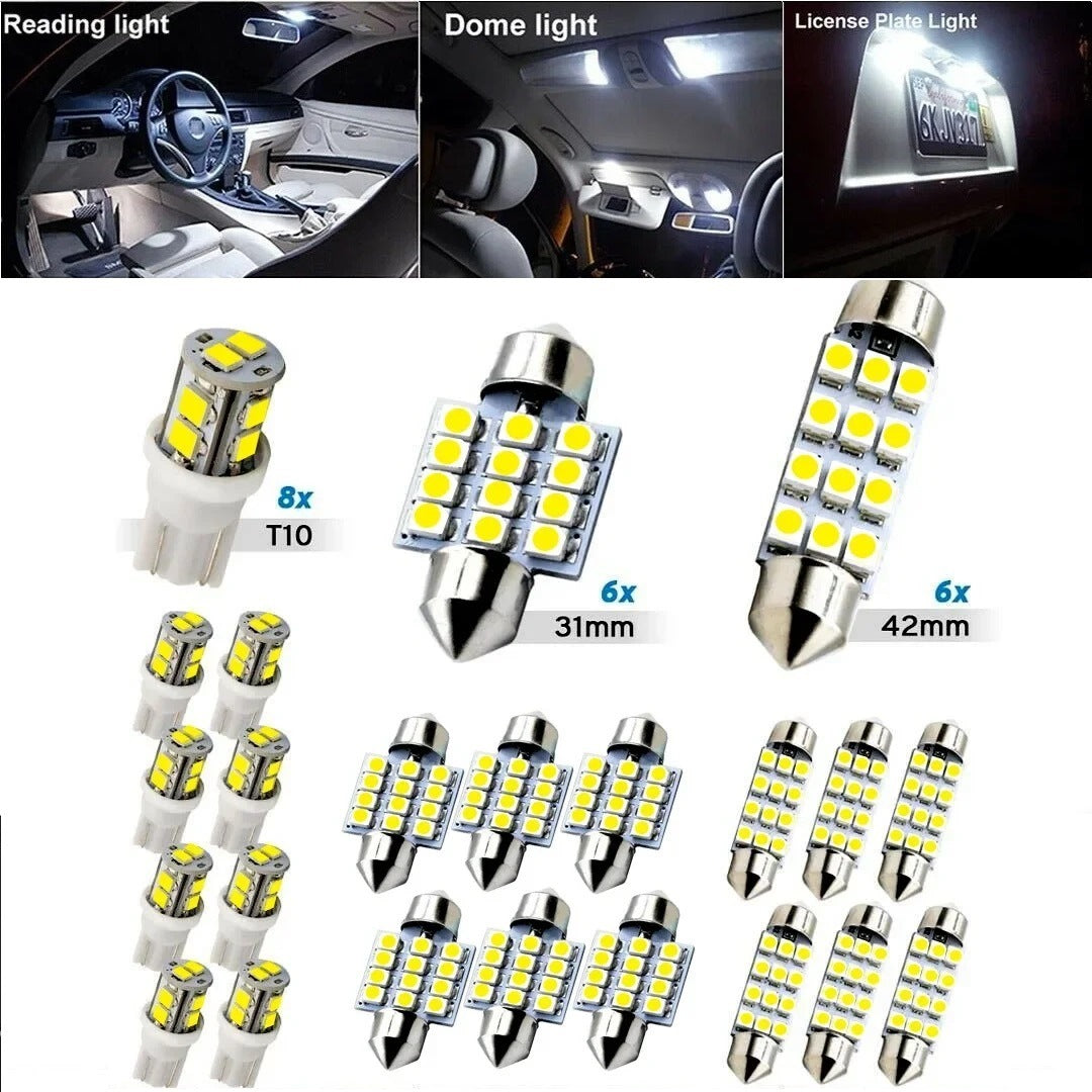 👍👍 1 комплект от 20 броя: пакет от 20 LED автомобилни светлини (общи за всички модели)