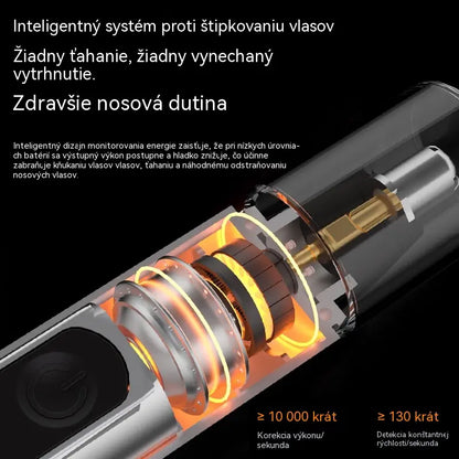 👃Zastrihávač chĺpkov z nosa na čistenie nosných dierok, nabíjateľný a prenosný