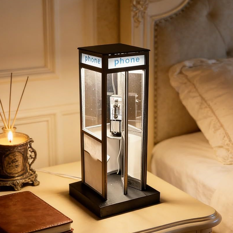 🎁2026 Újdonságok 50% KEDVEZMÉNY💥Retro telefonfülke LED éjszakai fény