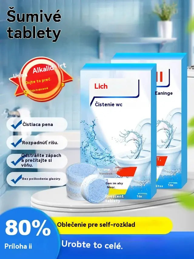🌟【48 kusov】Účinná čistiaca pena na toalety