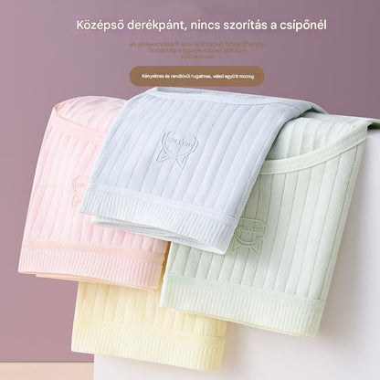 💓(7 db) Utolsó nap 50% kedvezménnyel-- Női egyszerű és fejlett antibakteriális fehérnemű magas derékkal, 70-180g súlyú nők számára