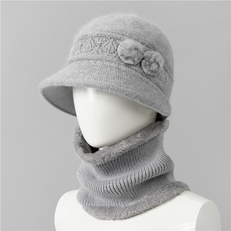 🧶Kapa + šal🧶 Topli zimski pratitelj: topla pletena vunena kapa