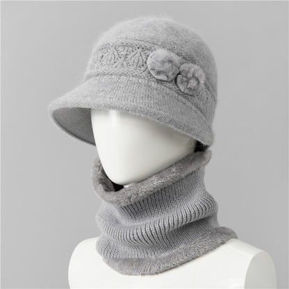 🧶Kapa + šal🧶 Topli zimski pratitelj: topla pletena vunena kapa