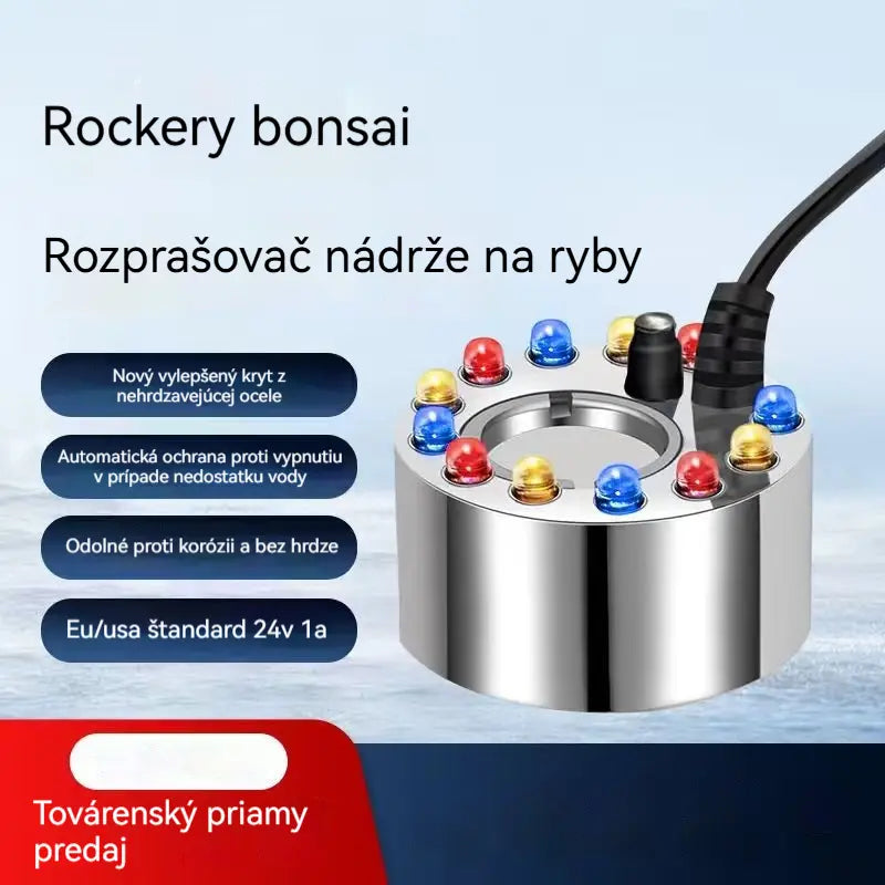 🌫️Výrobník dymu z nehrdzavejúcej ocele - silná hmla, vybavená ohňovzdorným senzorom a extrémne tichá prevádzka. Ideálny pre jazierka, fontány a bonsaje - vytvorte si rozprávkovú atmosféru!