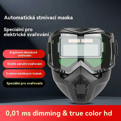 🔥😎 Teljesen automatikus hegesztősisak védőmaszkkal és automatikusan sötétedő szűrővel