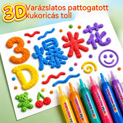 👨‍👩‍👧 3D dombormű művész toll – Biztonságos családi kreativitás ✨