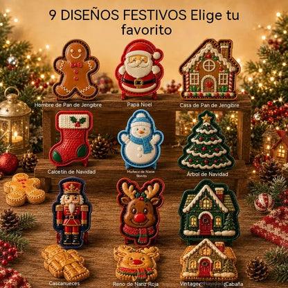 ⌛ 🥧🎄Mini karácsonyi tortaforma-kollekció 9 dizájnnal | 🫎Újrafelhasználható dombornyomott formák részletes karácsonyi torták készítéséhez Mikulás, hóember, rénszarvas és karácsonyfa formájában⛄