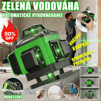 🧰16-riadkový samonivelačný laserový nivelačný nástroj so zeleným svetlom