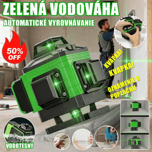 🧰16-riadkový samonivelačný laserový nivelačný nástroj so zeleným svetlom