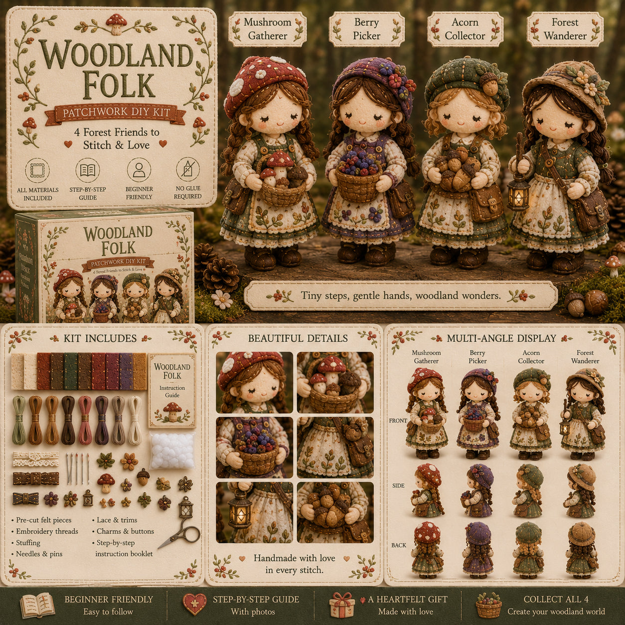 Poslední den: Využijte slevu 49 %!  Miniaturní patchworková sada ze série Miniature World.