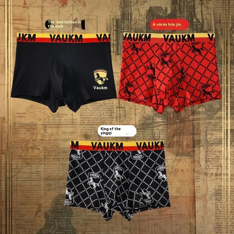 30%OFF💥【Vásárolj 4-et, kapsz 5-öt ingyen】🚹✅🔥Légáteresztő jégselyem alsónemű férfiaknak, kényelmes, varrás nélküli alsónemű, plus size, divatos minta
