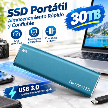 💾【30 TB】Nagy sebességű adatátvitelű hordozható merevlemezek