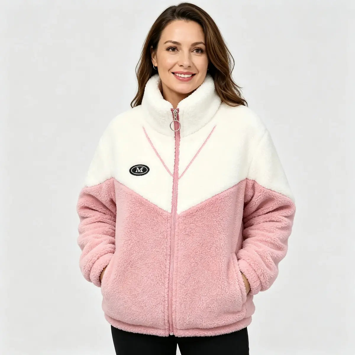 🔥🐏【M-4XL】Bavlněná bunda se zimní podšívkou, silnou podšívkou z umělého beránka a hřejivou úpravou