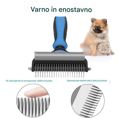 🐾 Profesionalna krtača za odstranjevanje dlak za pse in mačke: nežna, učinkovita in brez dlak za dom! ✨💖