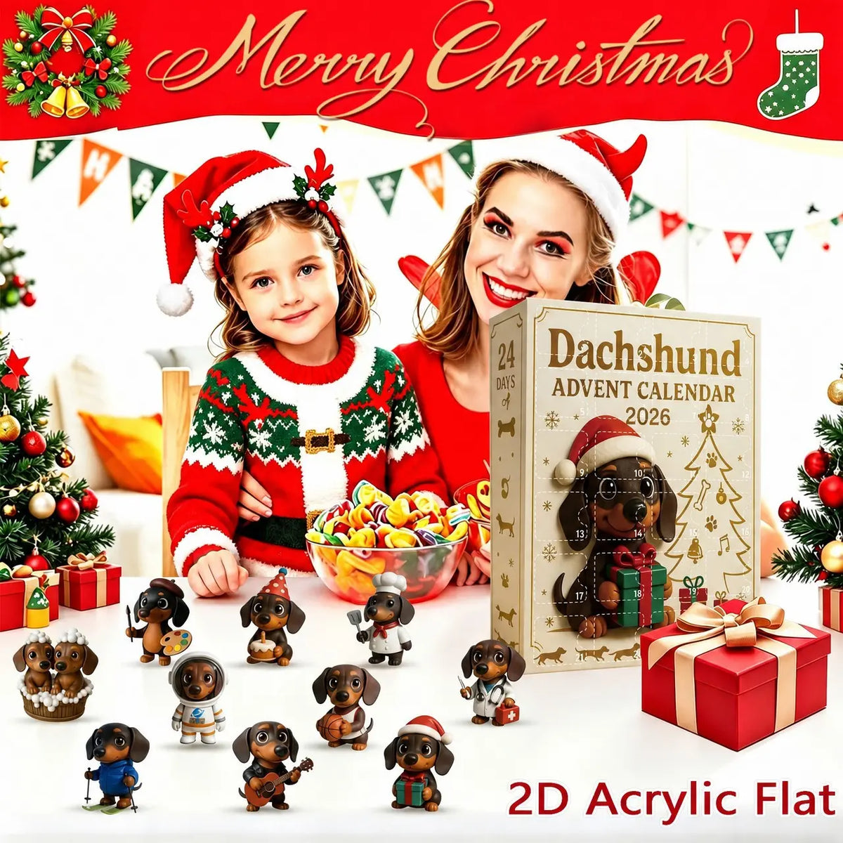 [1 doboz 24 darabbal]1 szett 9200 Ft-ért🎁🎁További karácsonyi dekorációk és ajándékok rolókhoz 2026-ra